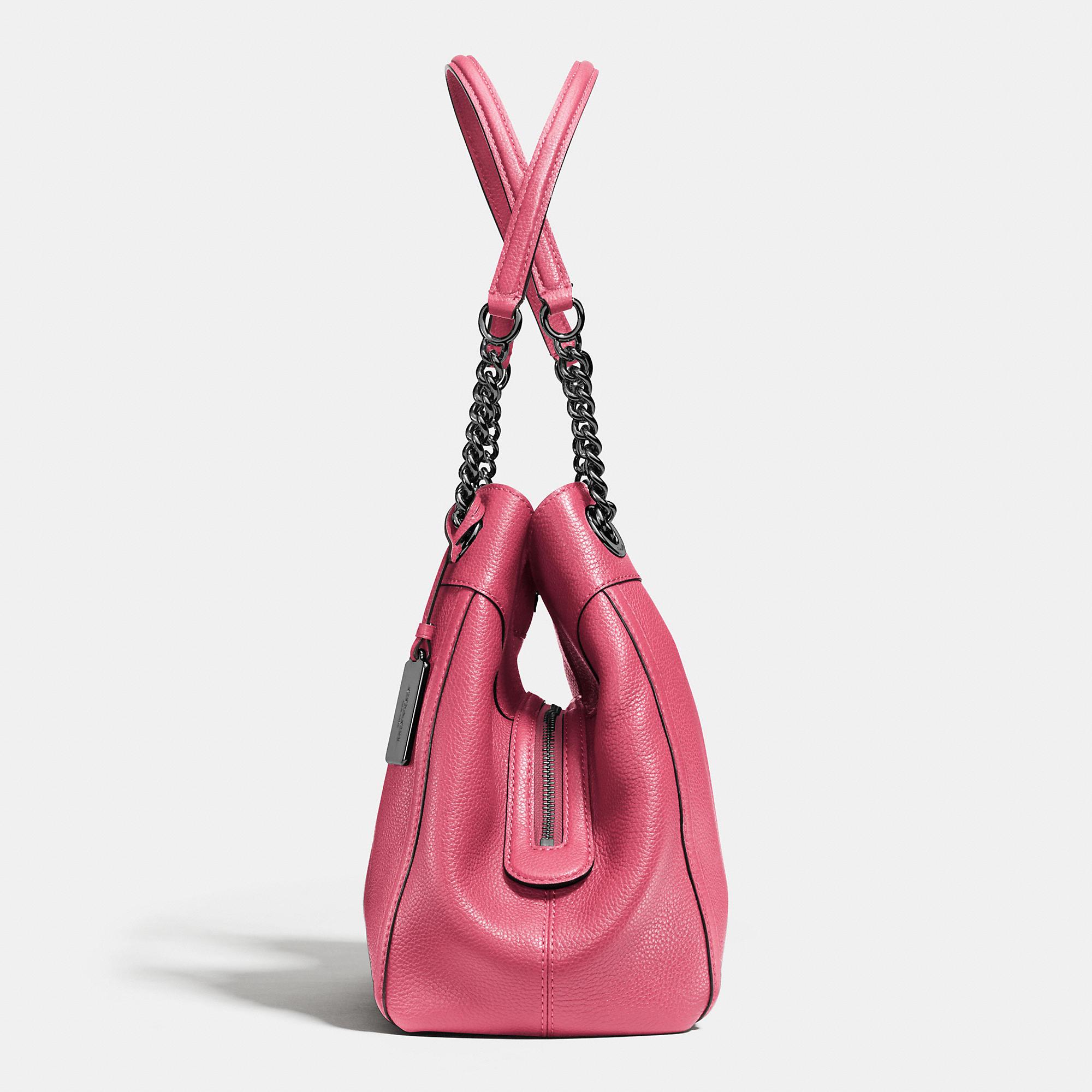 Coach pebble edie online turnlock